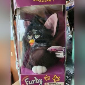 All Black Green Eyed 1998 Edition Furby
